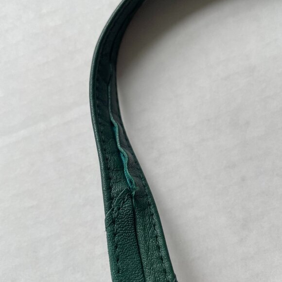 Ganson green Woven Leather crossbody bag - Picture 7 of 11